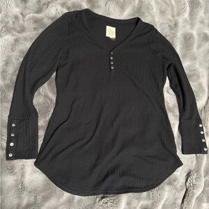 Black Long Sleeve Women's Top